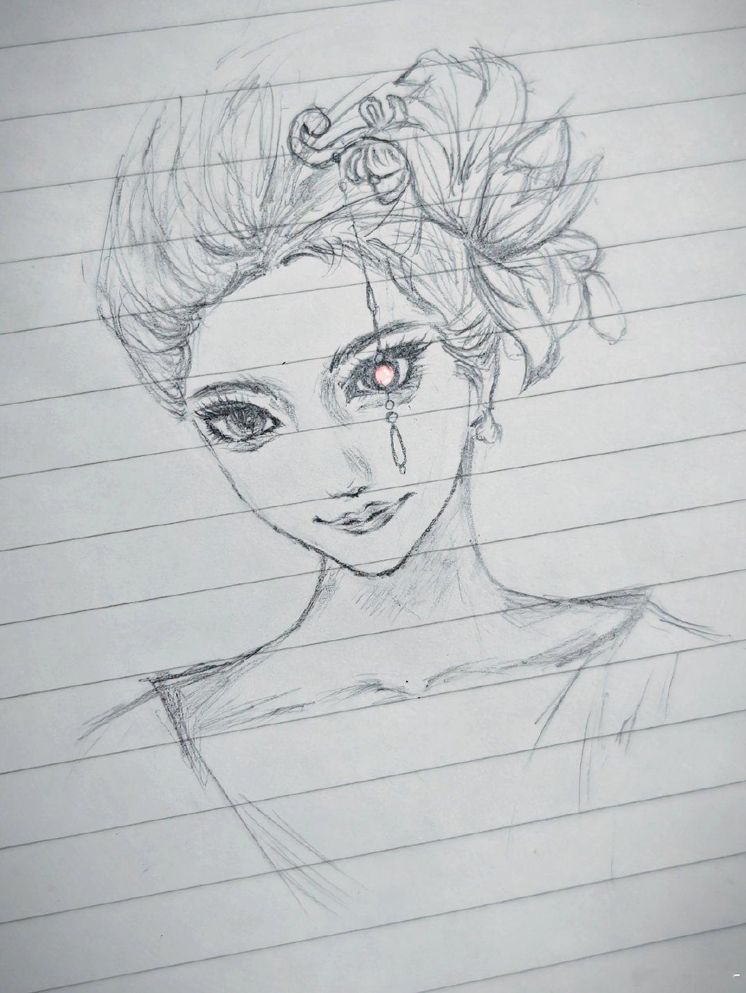 画的景甜，这张好好看​