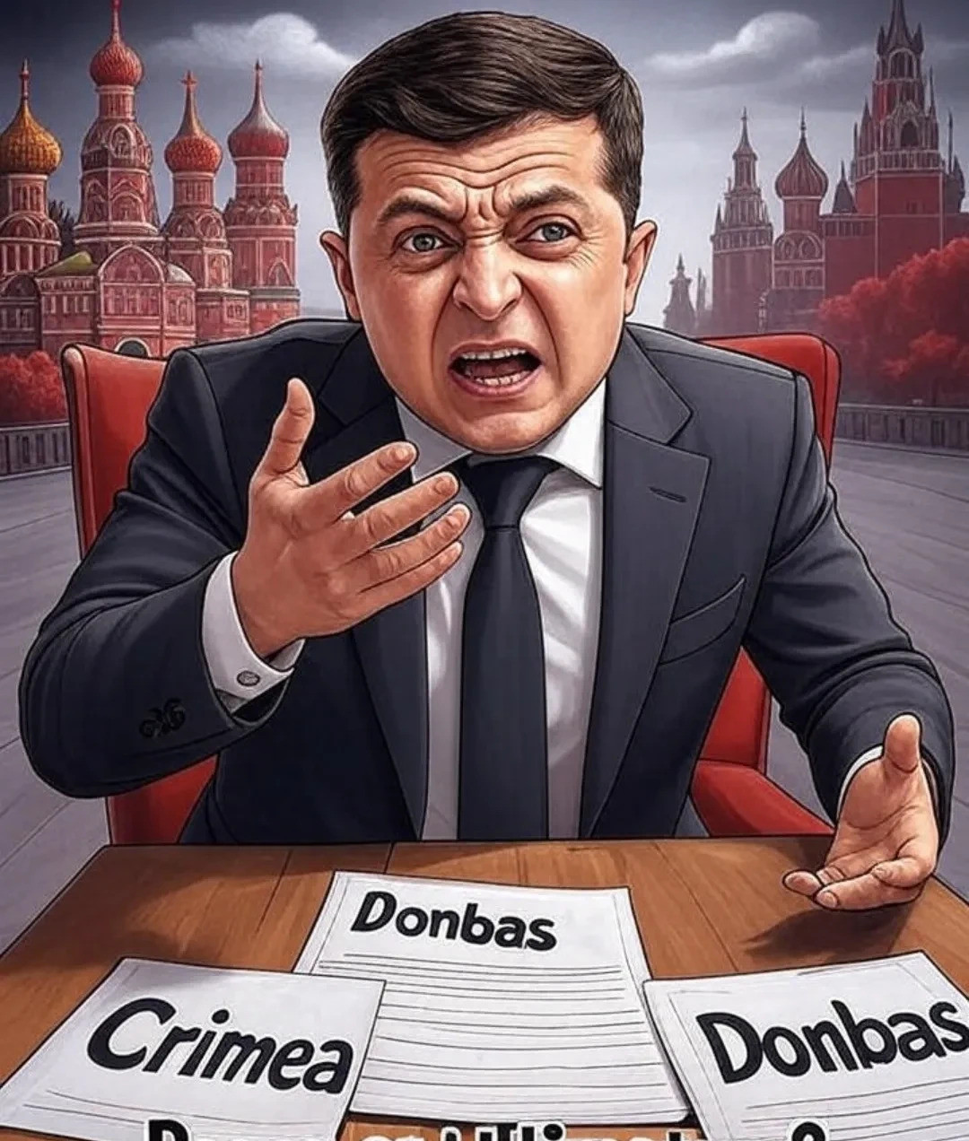 脾气火爆的泽连斯基当场发飙真是气得我七窍生烟！听到那份所