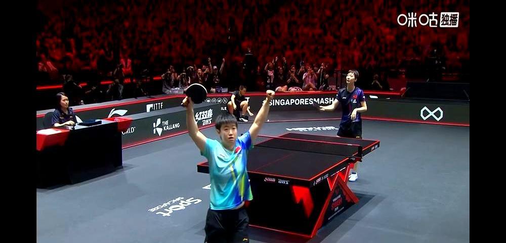 顶尖对决的真相，是一场残忍的定点清除。新加坡决赛第五局，王曼昱10比7领先