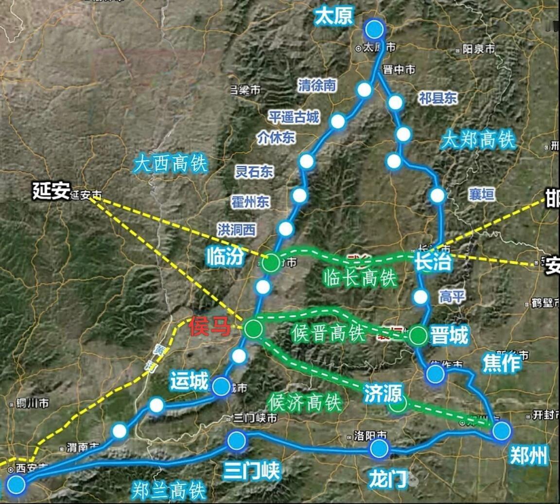 晒出相册中最美的一张图侯马是坐在火车上的城市！侯马处在“太原—西安—郑州”三个省