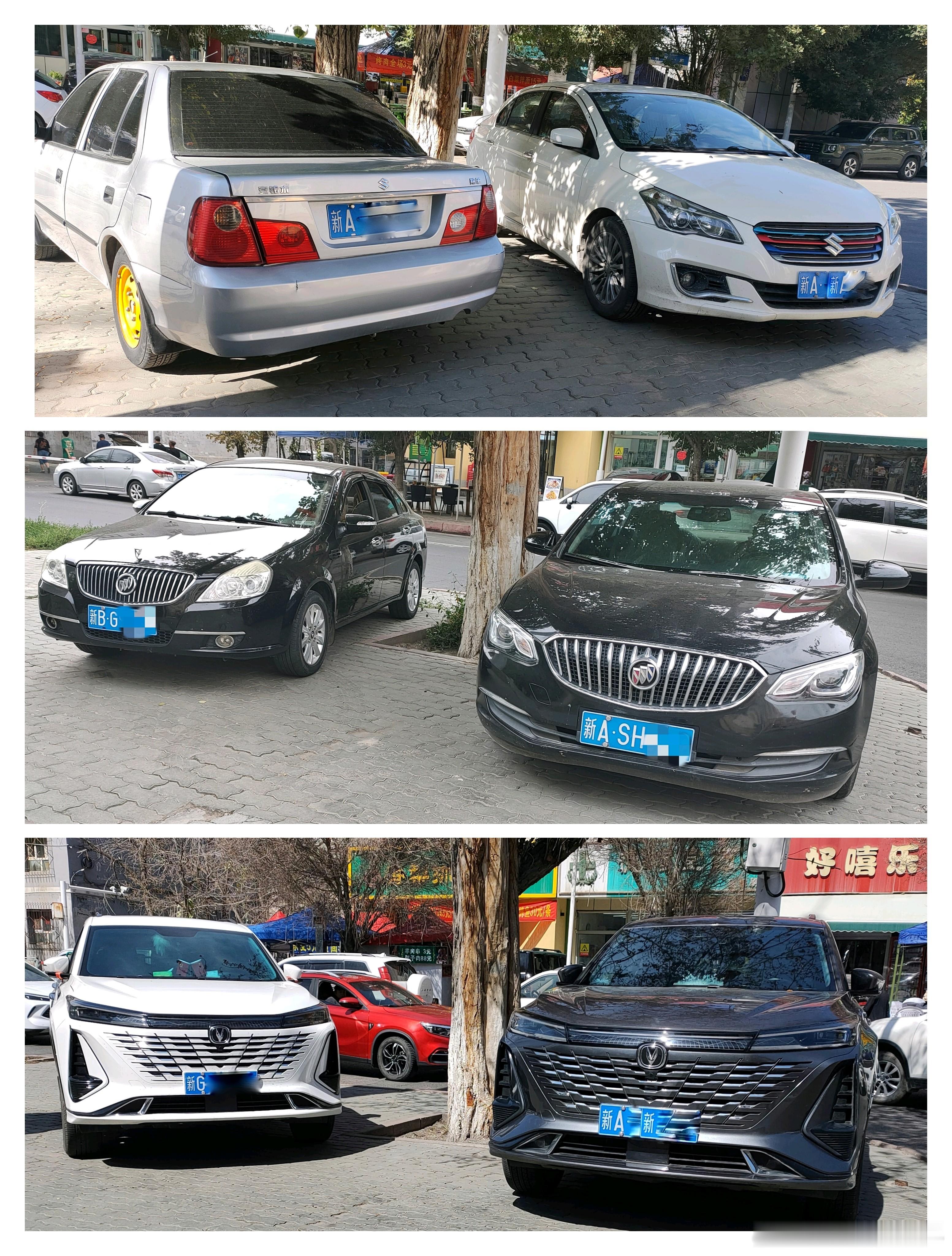 这个街角路口经常刷新同款车。