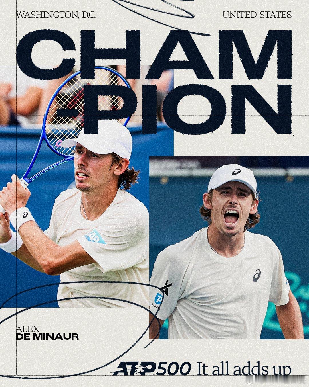 德米纳尔斩获第十冠🏆ATP500华盛顿决赛，7号种子德米纳尔在决胜盘破掉了