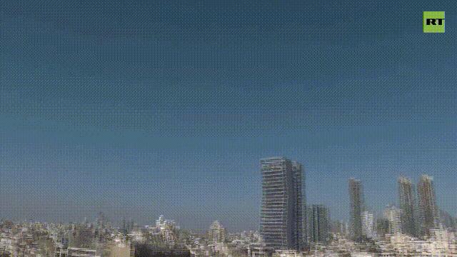 当地时间2025年6月15日，以色列大城市特拉维夫全城防空警报，防空导弹、反导拦