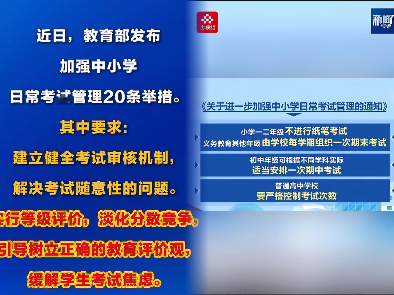 家人们，教育部新通知来啦，这可太让人激动了！小学一二年级不再进行纸笔考试，孩子