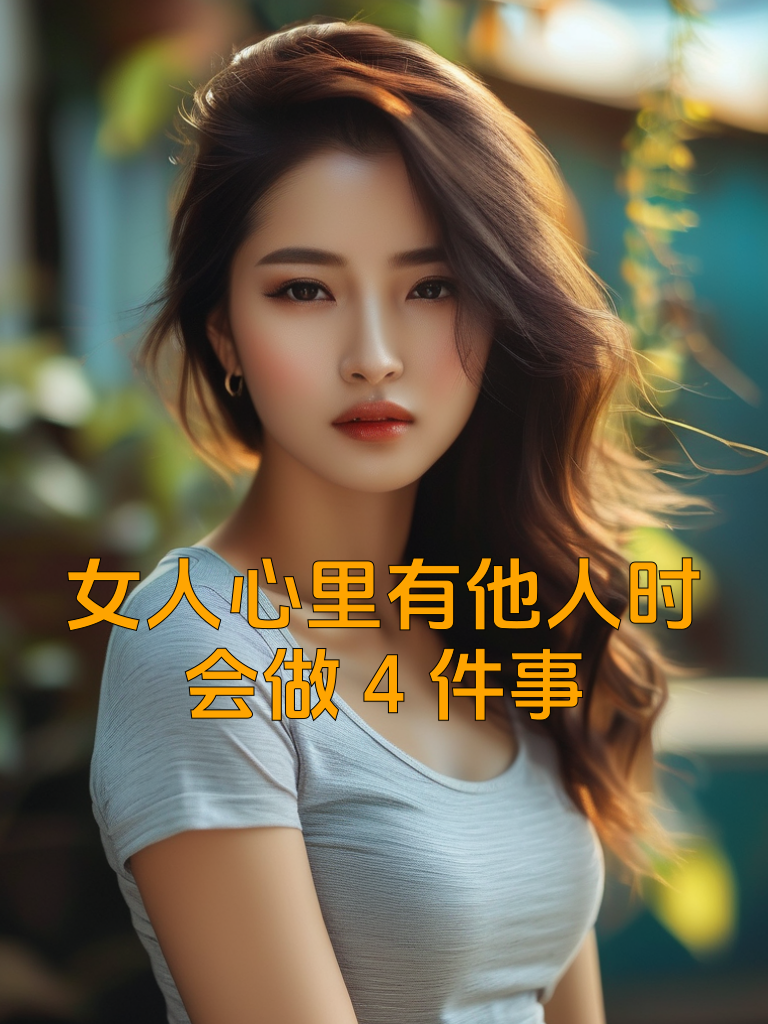 女人心里有他人时，会做4件事
