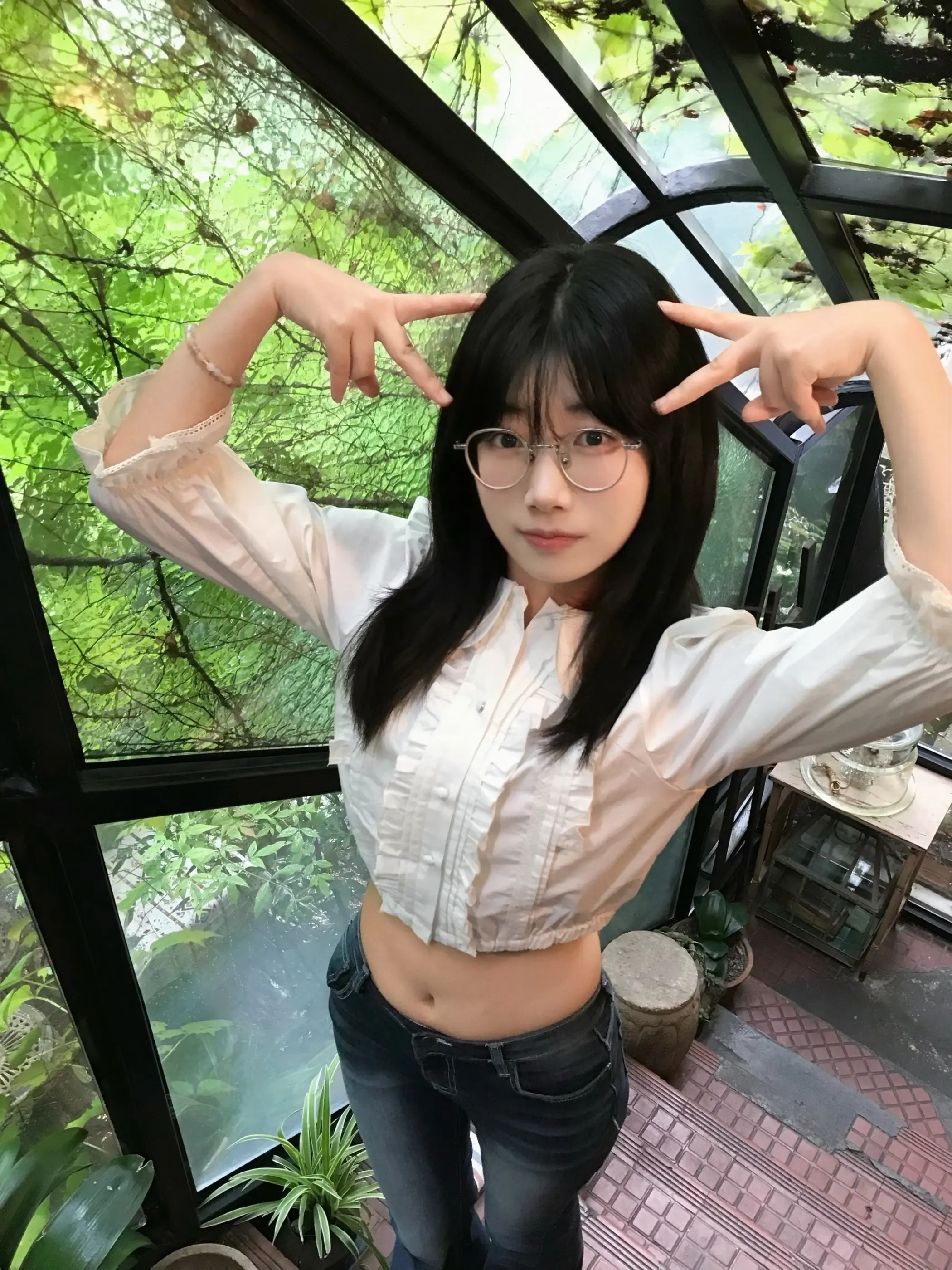萌妹子 分享照片 阴天 随拍
