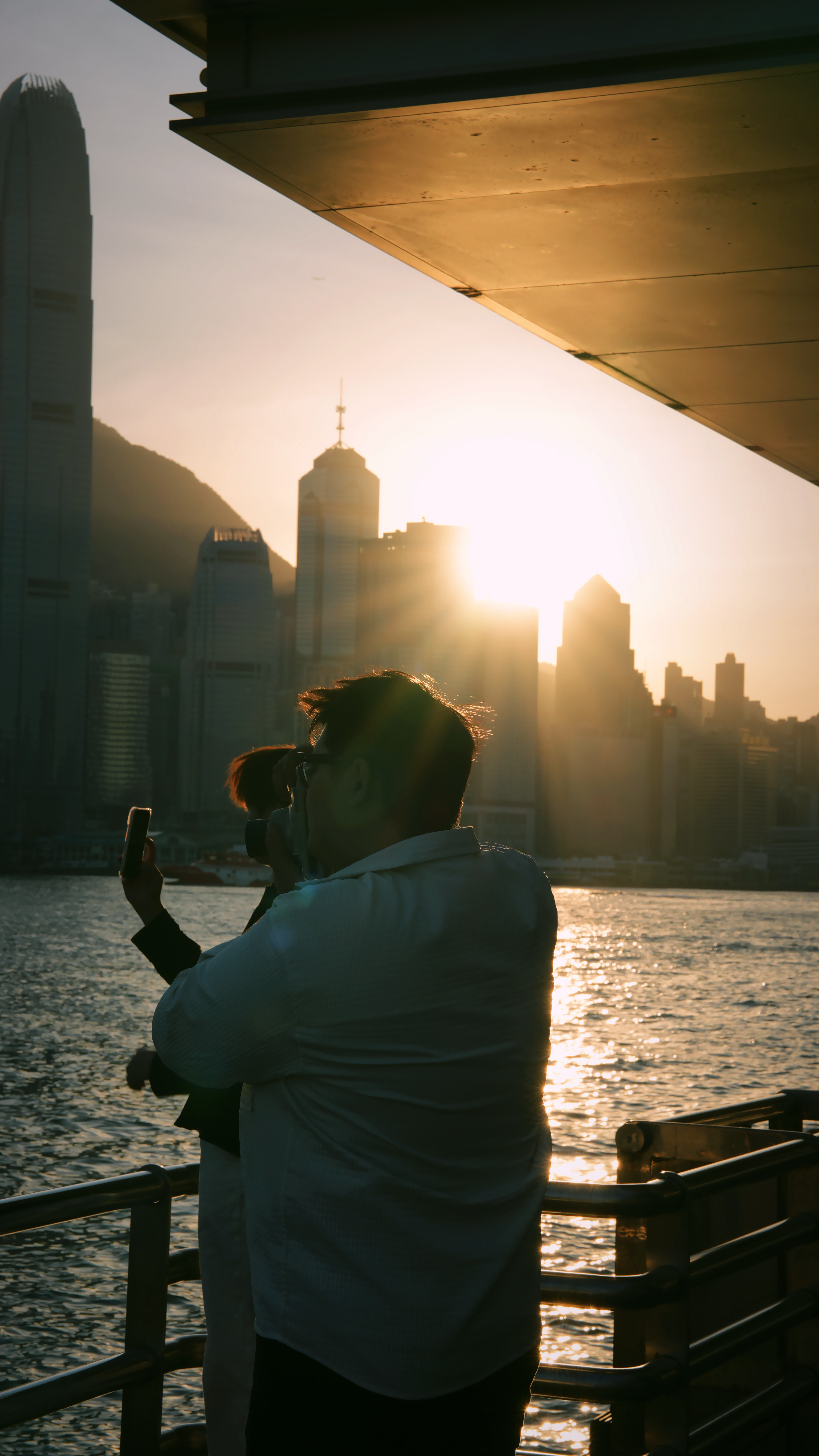 维港的日落，以及夜景，独一份，分享给你