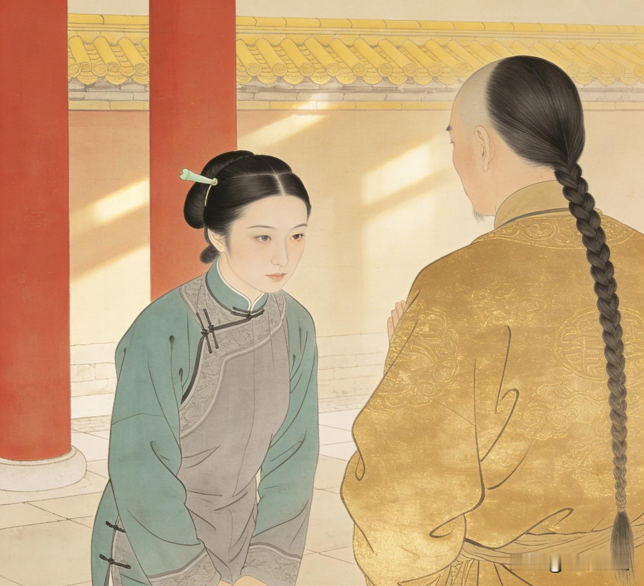 一天，康熙对雍亲王说：“叫你的通房丫头钮祜鲁氏出来让朕瞧瞧。”这句话一落地，屋