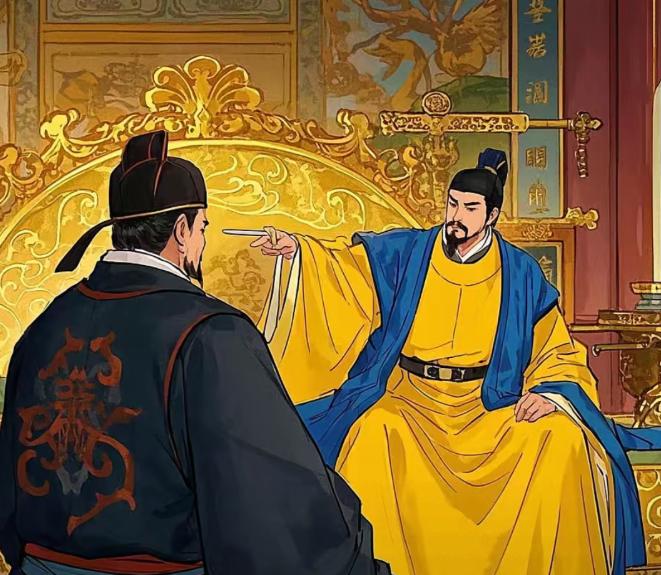 "你为什么要劝太子杀我？""太子要是听了我的，哪还有你的今天。"玄武门之变后