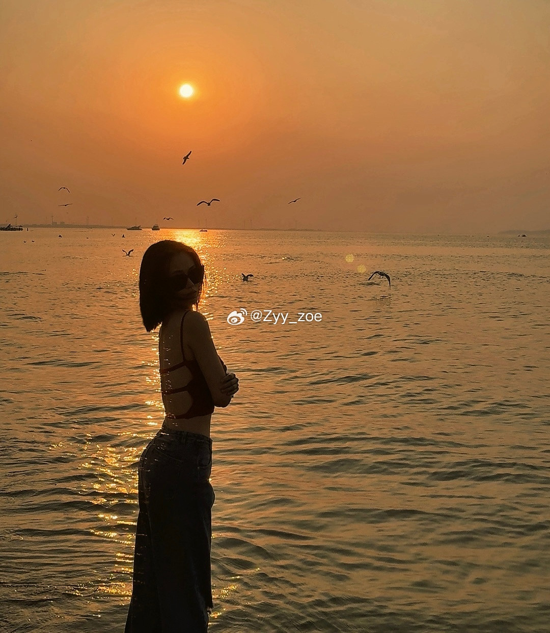 该怎么形容日落呢🧡​​​