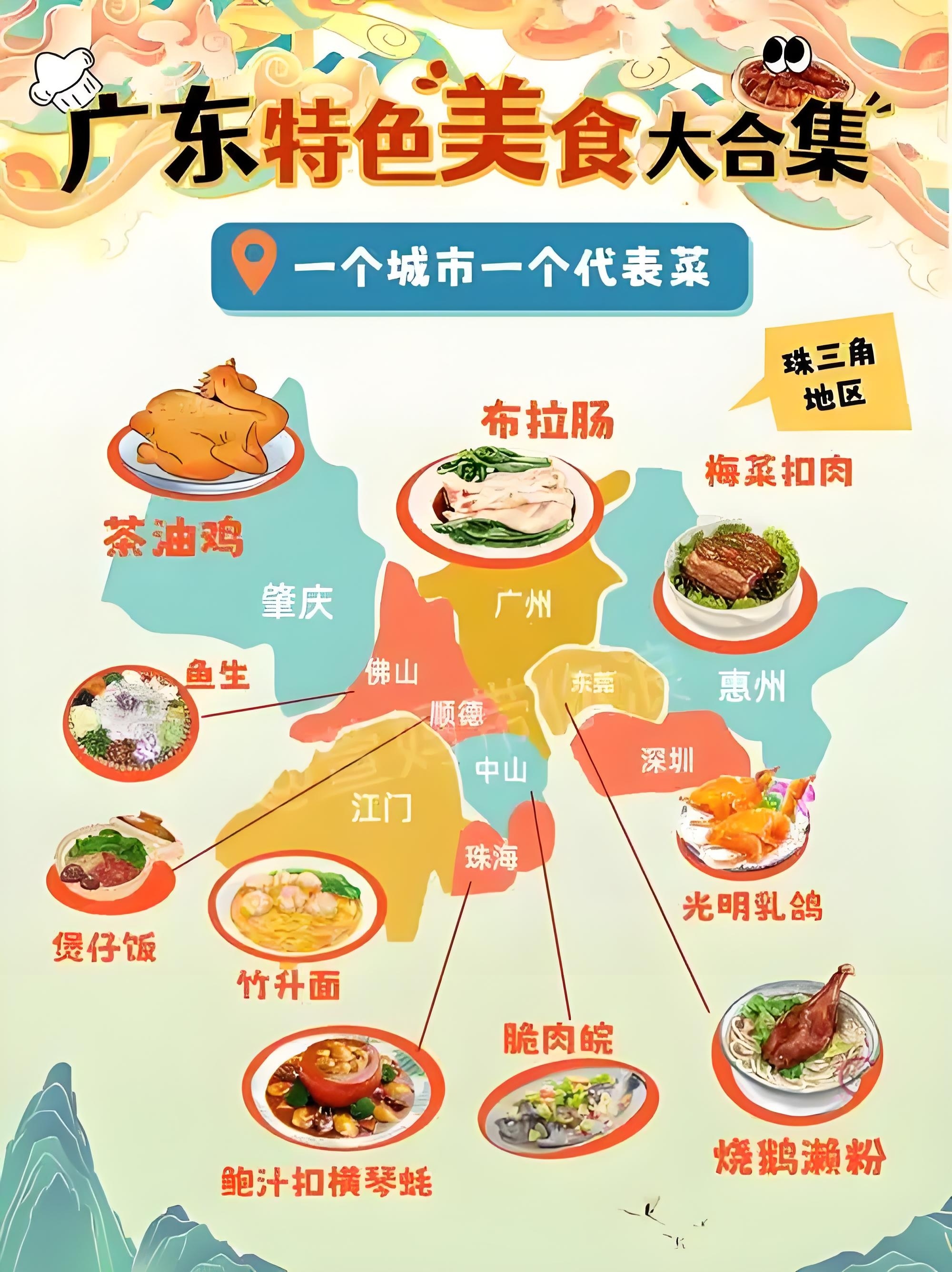 被广东人的美食地图惊呆了说到美食，来广东那肯定是来对了。这里有太多美食宝藏，并