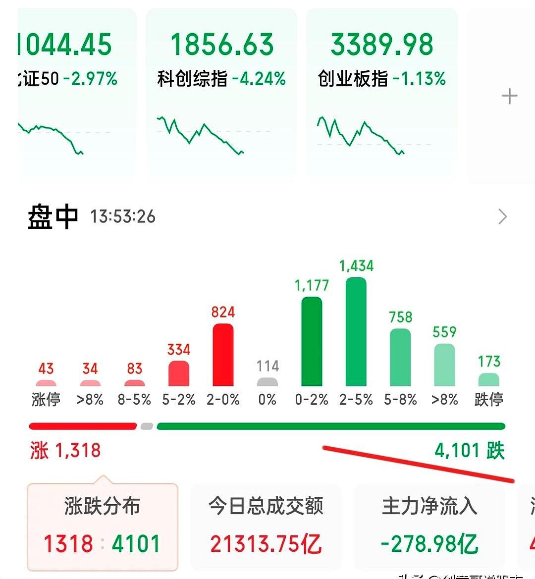 下午一开盘，230多只股票被死死按在跌停板上摩擦，连30多亿的铁血封单都瞬间被砸