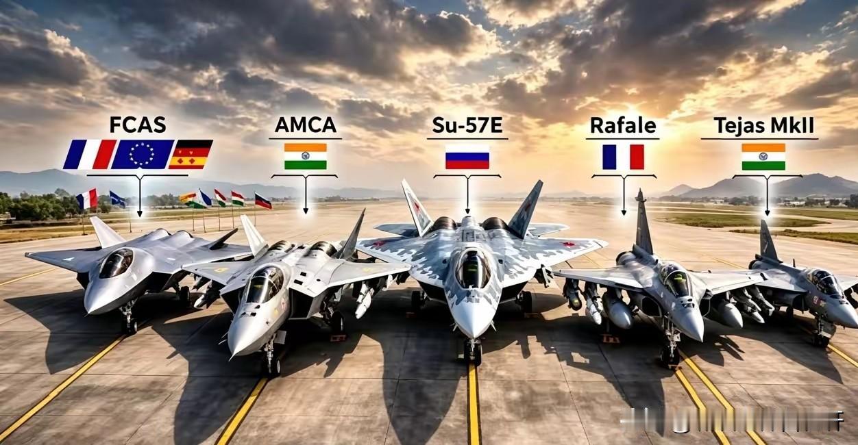 2035年印度空军的畅想：六代机，FCAS项目合作成功的列装，五代机，A
