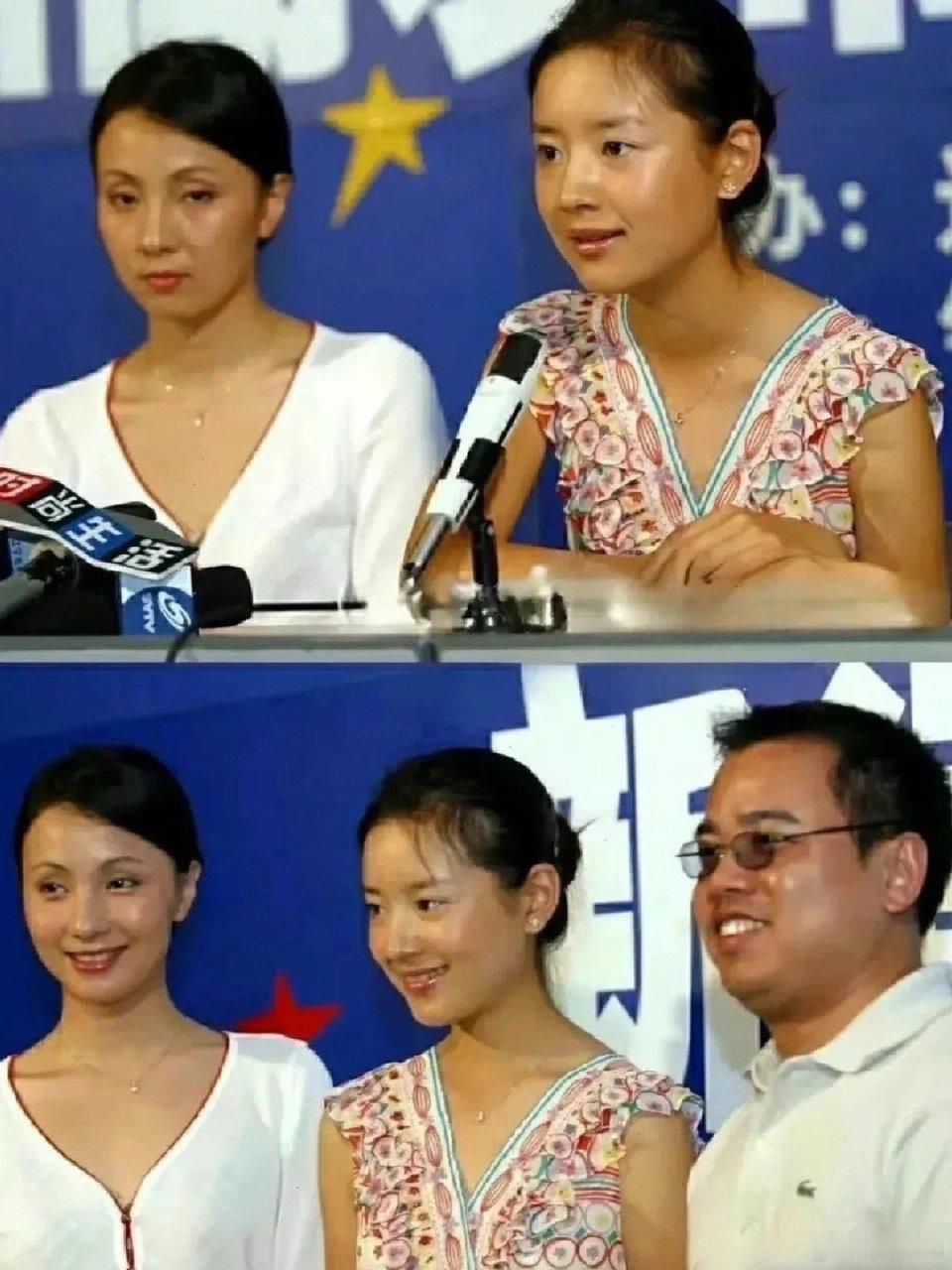 年轻时的董洁和陶虹，那时候没有美颜和滤镜，纯天然美女
