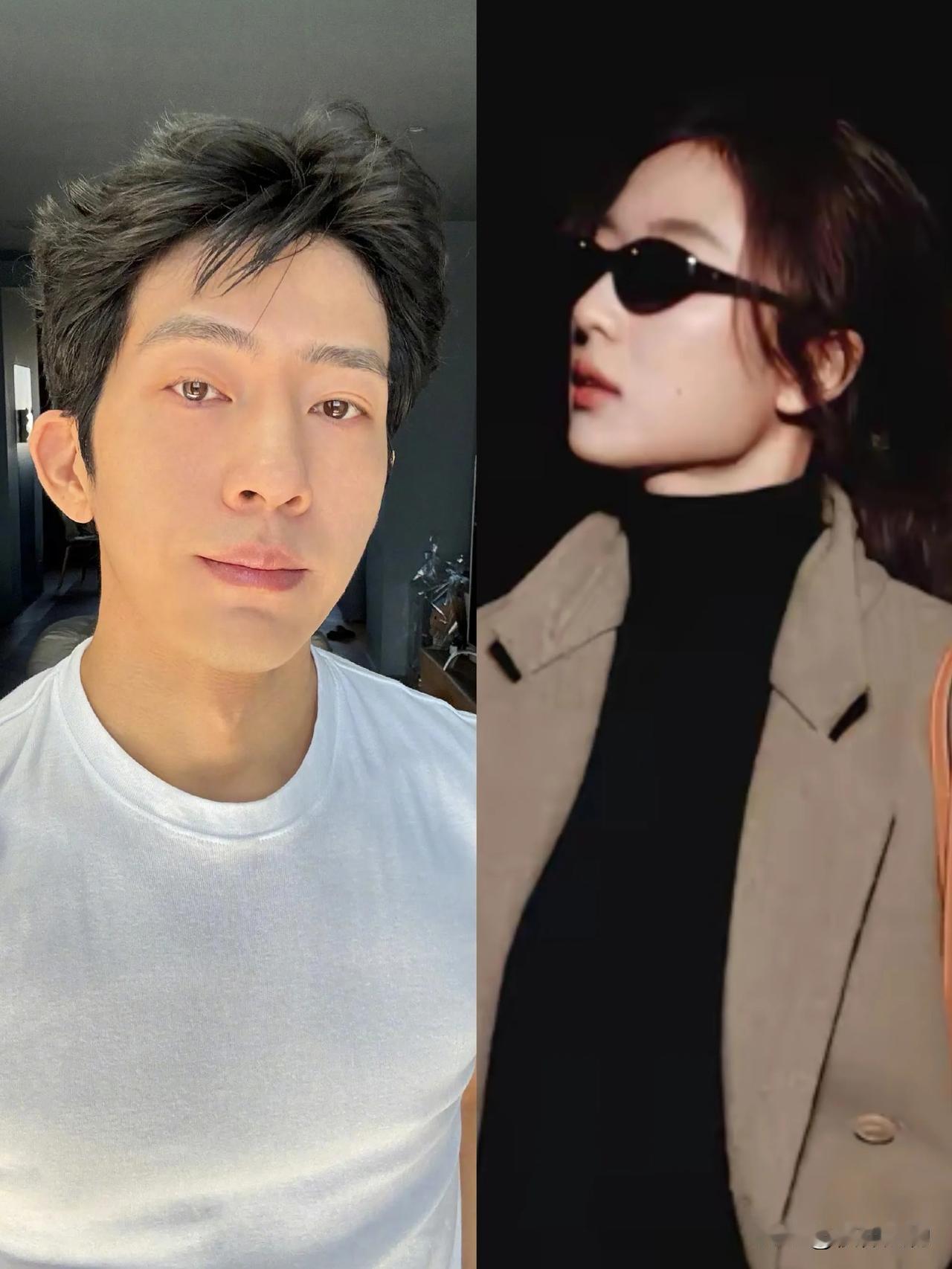孙千在巴黎时装周太惊艳，白衬衫扣子随性扯开，长发垂肩活脱女版Luke。大家找井