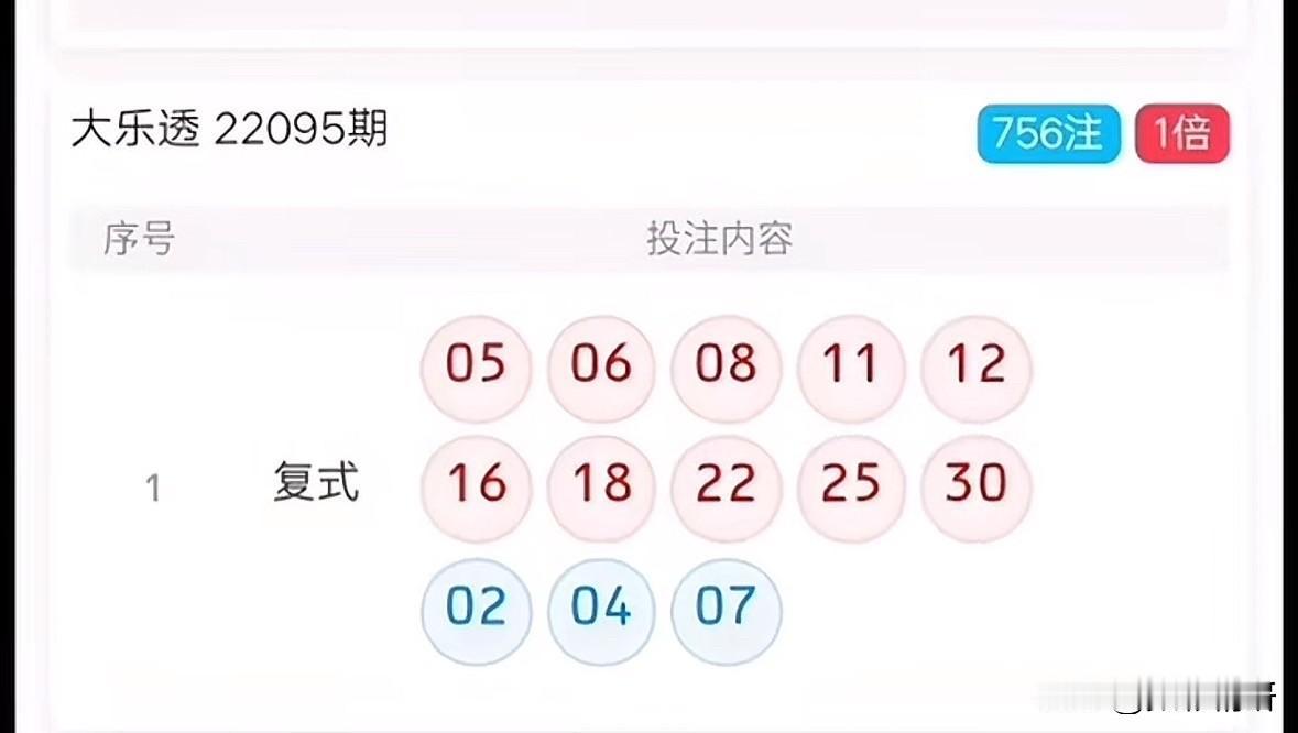 大乐透昨晚开出奖号:08,18,22,30,35+01,04，竟有彩友凭借一张