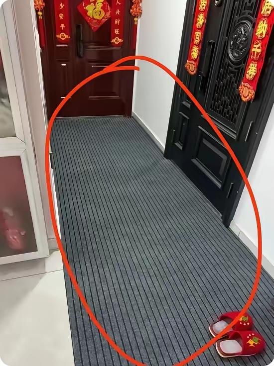 邻居把入户垫铺到我家门缝，评论区快吵出火星子了​​今早开门我人傻了：邻居家的灰