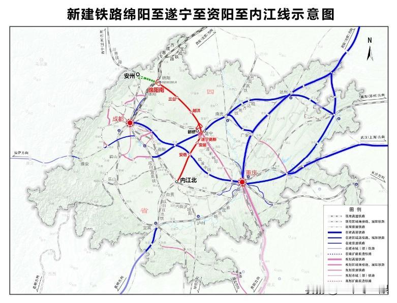 【兰渝高铁估计就这样走了！】设计时速250公里的绵遂资内铁路，遂内段已在7月3