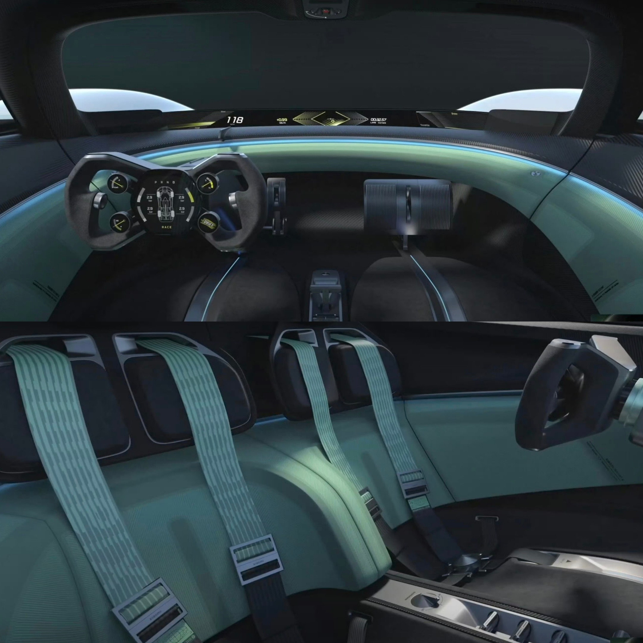 小米VisionGT的外观和内饰，大概是这个样子感觉如何？小米超跑亮相