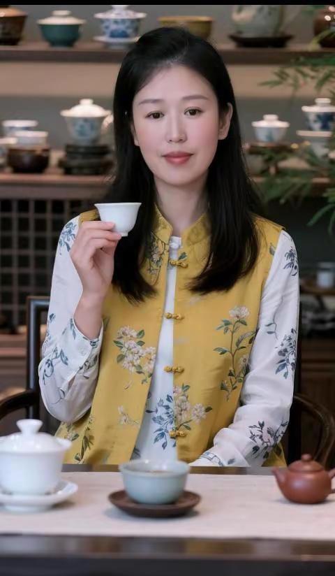 爱谁谁爱谁谁你真我变真，你不真便转心🤔。AI中式品茶照