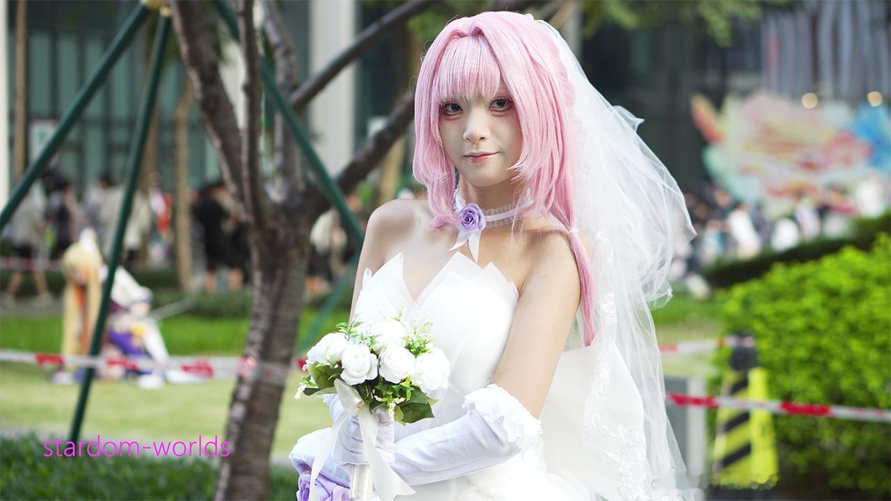 崩坏3婚纱爱莉希雅cos2025广州CICF漫展