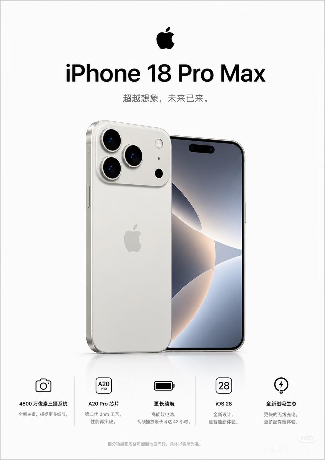iPhone18ProMax此次外观材质直接升级，摒弃钛金属，采用铝合金，