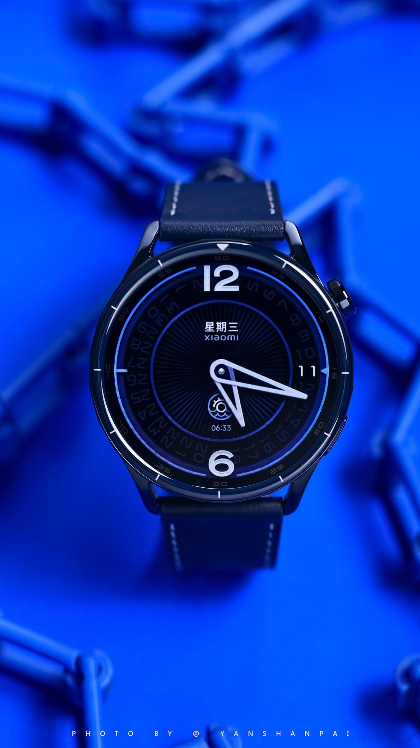小米手表S5评测小米S系列智能手表更新了，先分享一组“午夜蓝陶瓷特别版”实拍图赏