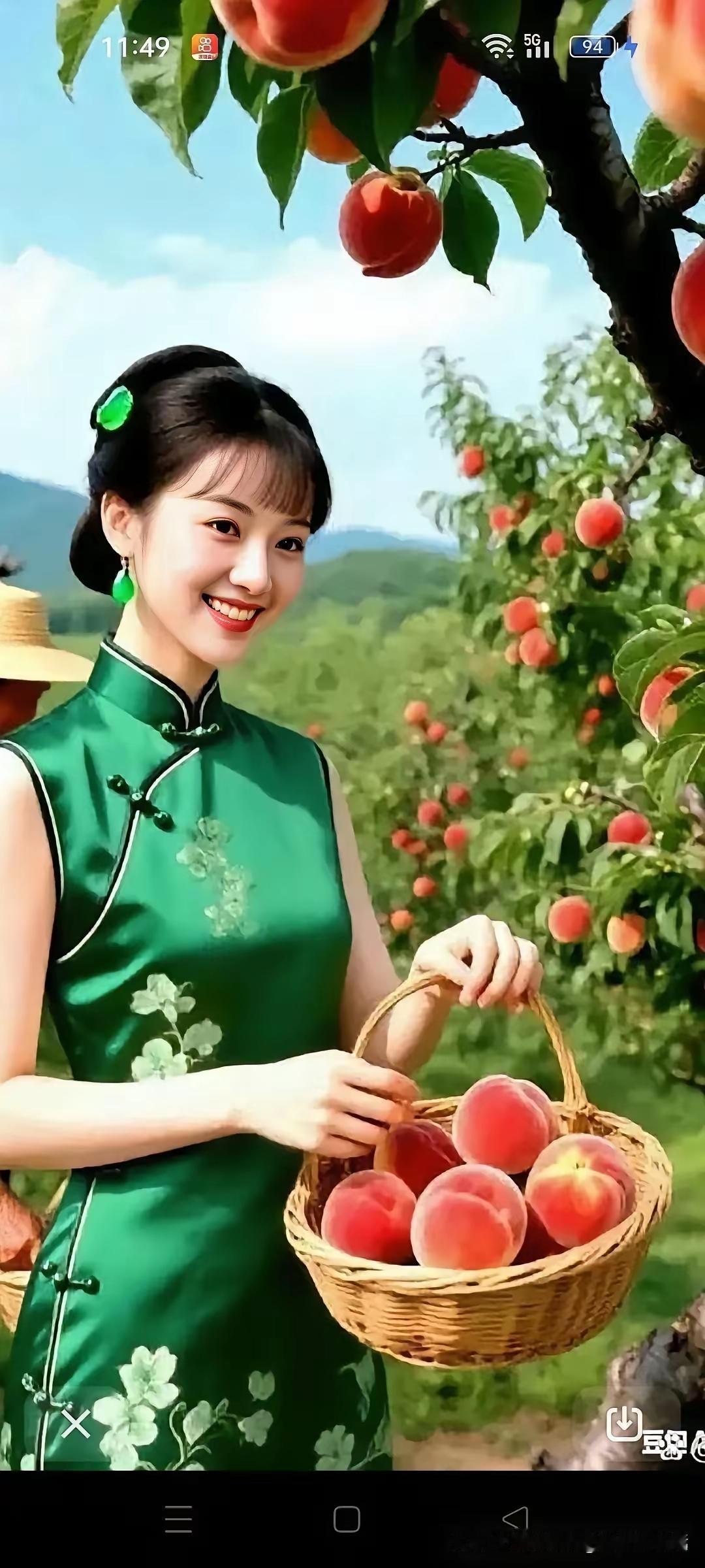 金字经·秋色满园枝茂果实赤，院深秋意浓。桂子飘香韵不同。风，露霜染梧桐。