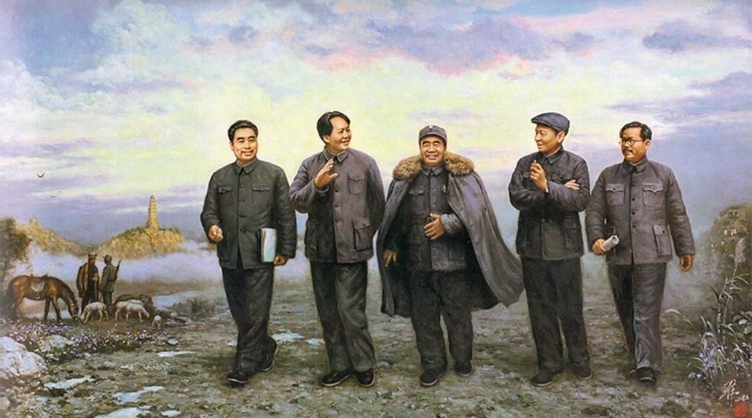 ＃红色文化＃宣传画欣赏：《东方欲晓》