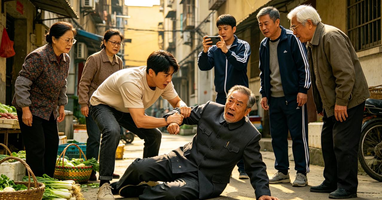 我扶大爷被讹150万，工作丢了女友也跑了，15天后我去面试，推门一看，讹我的大爷