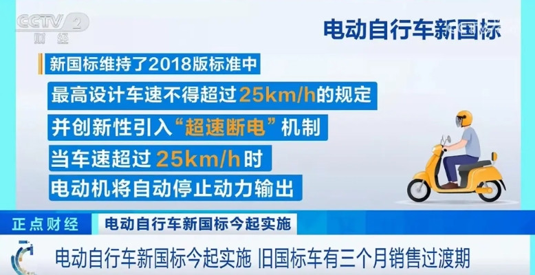 安全提升！电动自行车新国标正式执行！电动自行车新国标从9月1日正式执行，本次