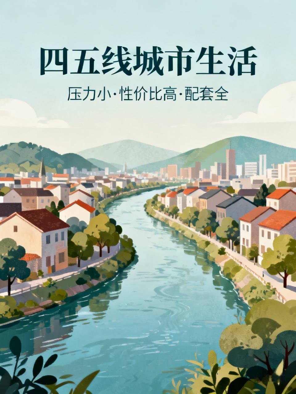 我会选择在四五线城市生活。我有个朋友，原本在上海打拼，985毕业工作好薪资高，可