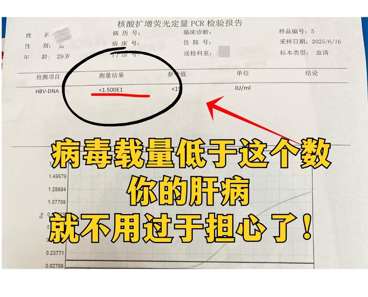 乙肝病毒低于这个数，就不用过于担心了！  乙肝病毒量低于这个数才安全!...