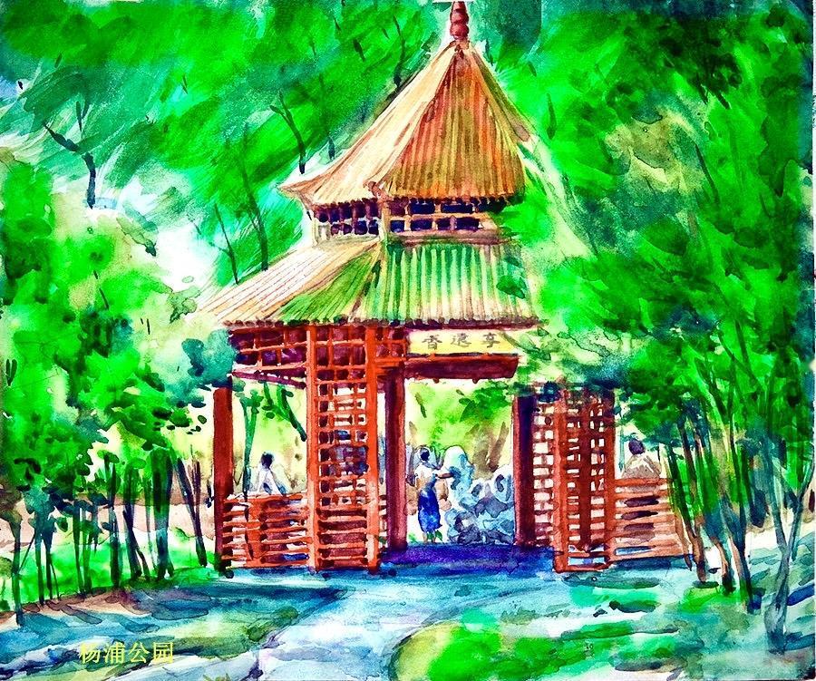 上海经典老建筑《杨浦公园》是上海杨浦区的一座老牌公园，始建于1958年，原名控江