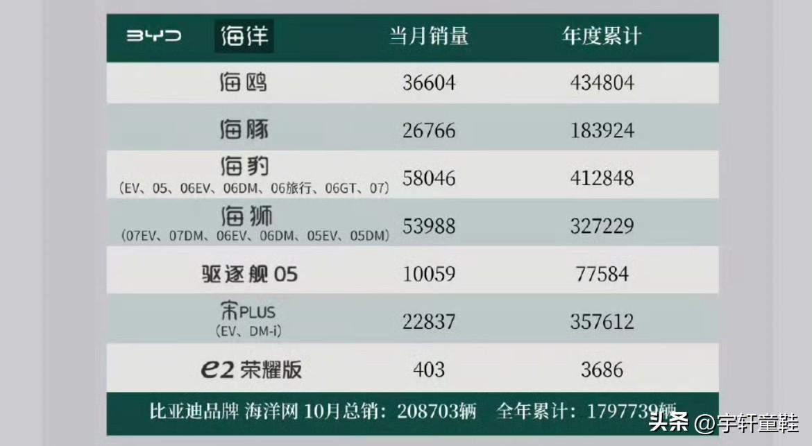 讲真，比亚迪的车型还得再精简精简！王朝网就不说了，但海洋网的车型真的是太多了！