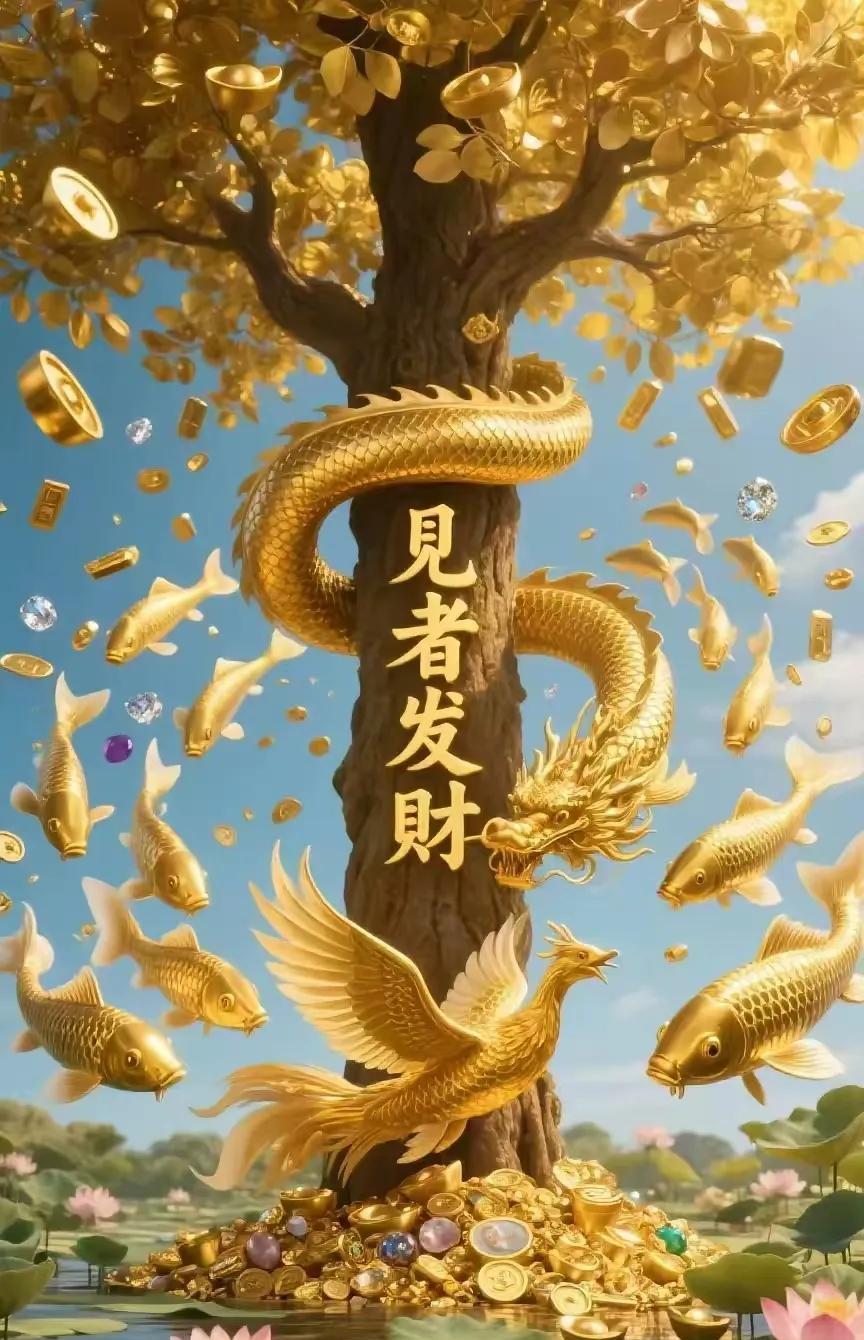 龙凤呈祥好运来年年有余发大财