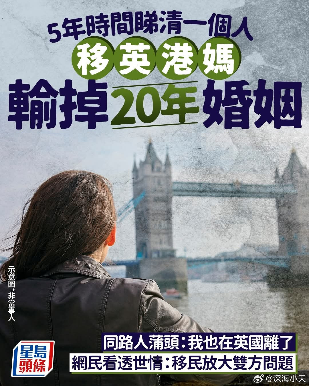 移英港人离婚潮，20年婚姻移民后散伙香港01报道，有移民英国的港妈在当地生活5年