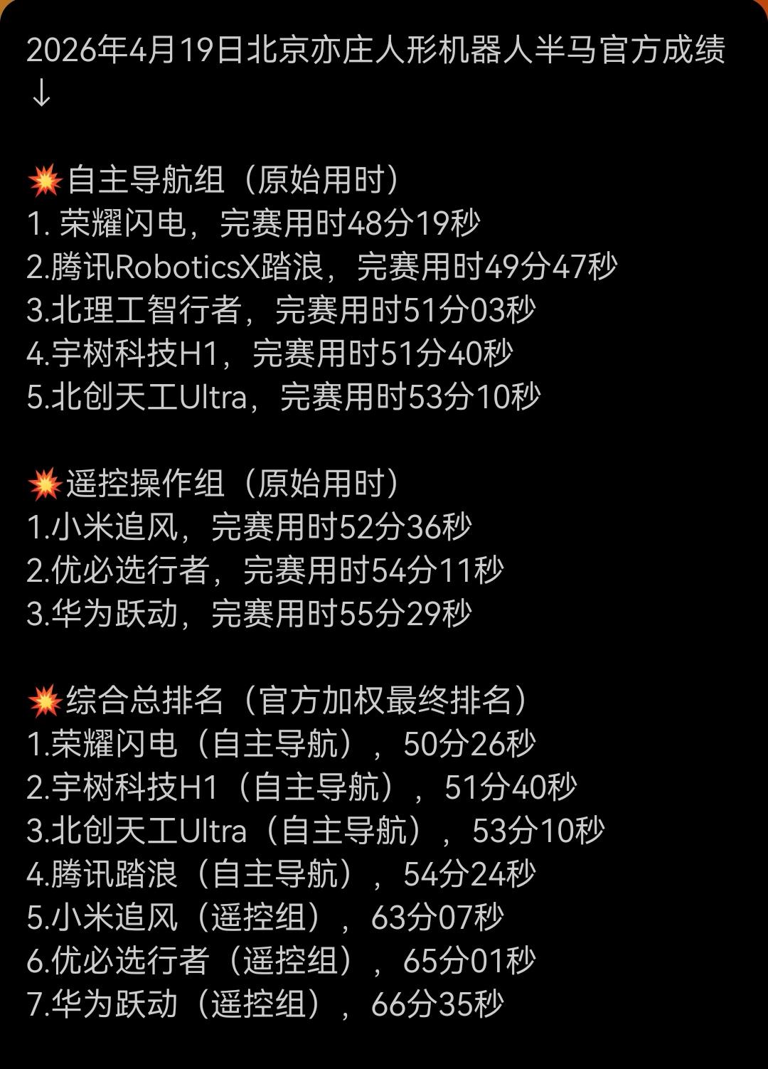 不要再人云亦云地刷什么“手机大厂做人形机器人是降维打击”了，这次比赛，小米的铁大