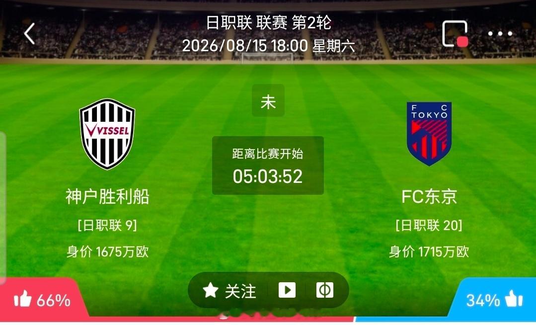 【足球】周六004日职联方向：神户胜利船vsFC东京日职：神户胜利船VSFC东京