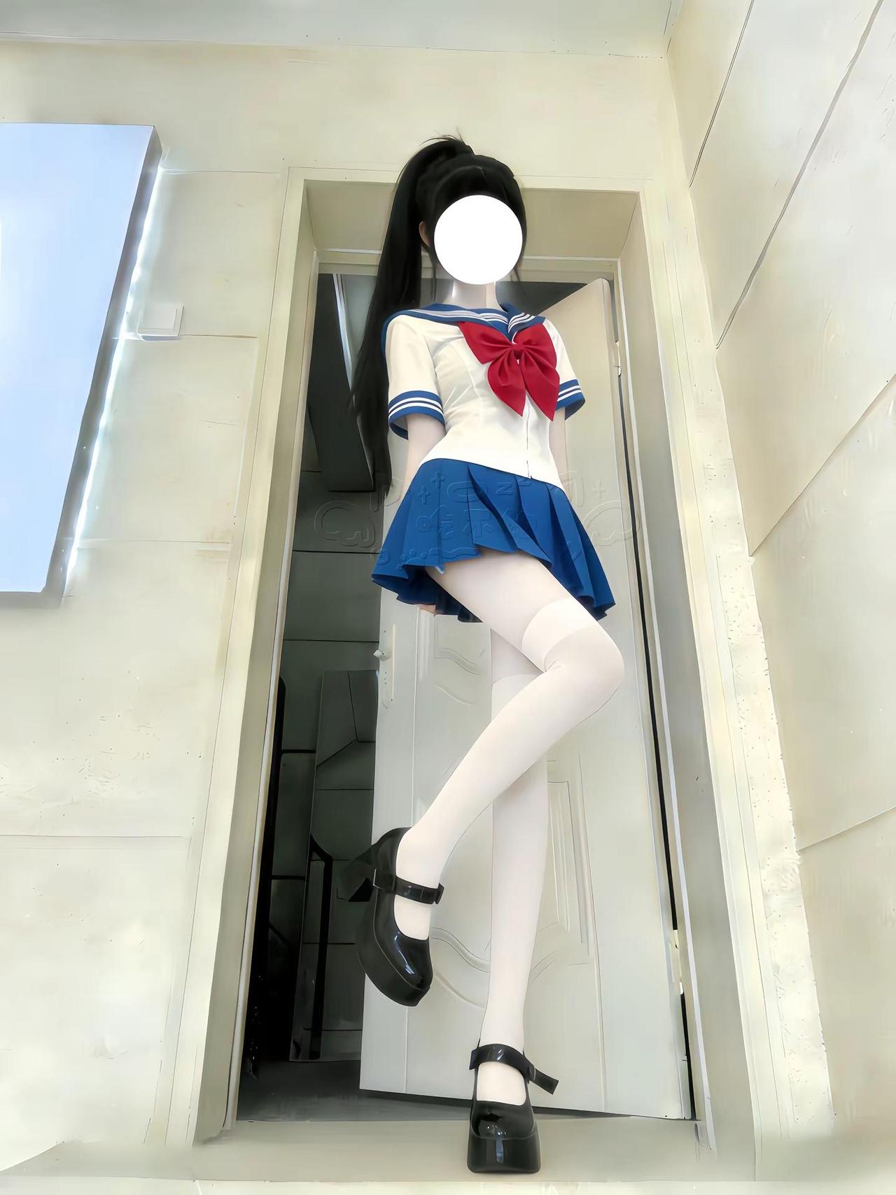 听劝就能吃饱饭学院风穿搭jk拍照姿势jk拍照技巧