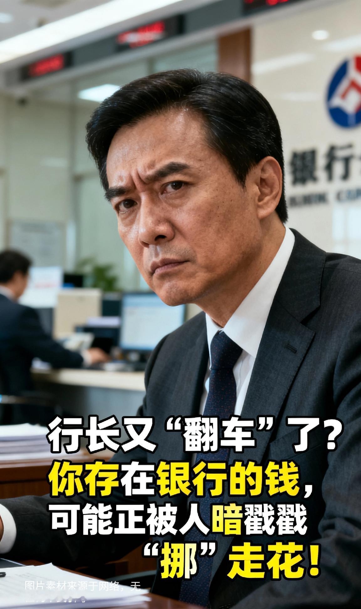 行长又“翻车”了？你存在银行的钱，可能正被人暗戳戳“挪”走花！刚刷到某银行