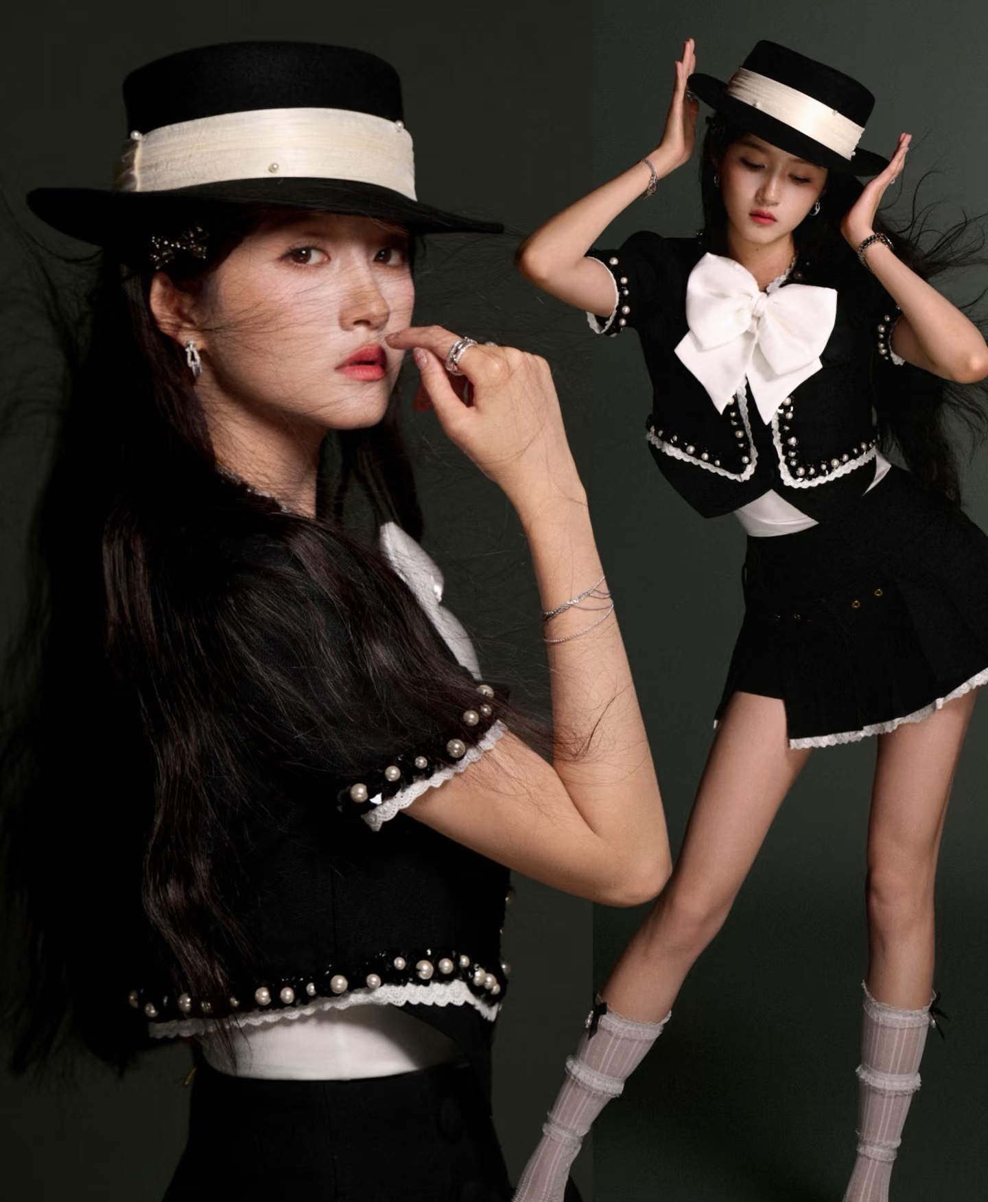 关晓彤七夕摩登大片🈶！谁来给彤递个“恶女”角色啊，眼神太带感了🖤～​​​