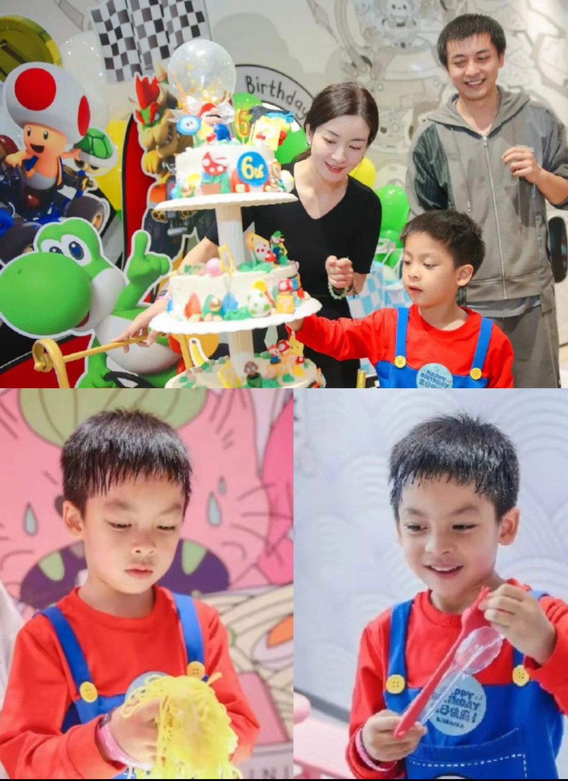 李晟李佳航的儿子都这么大了，这也太像李佳航了救命，一模一样​​​