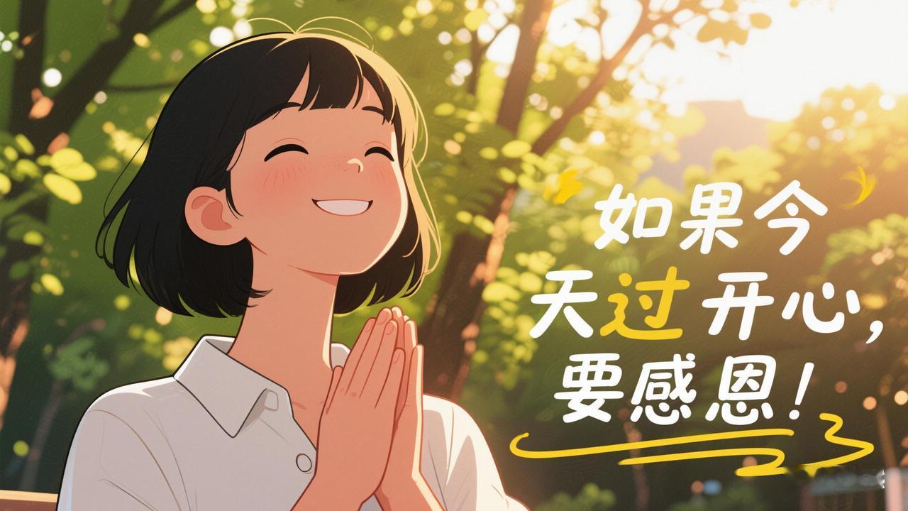 朱德庸说：“如果今天过得很顺心，要感恩。如果今天过得很不顺心，要放下。该感