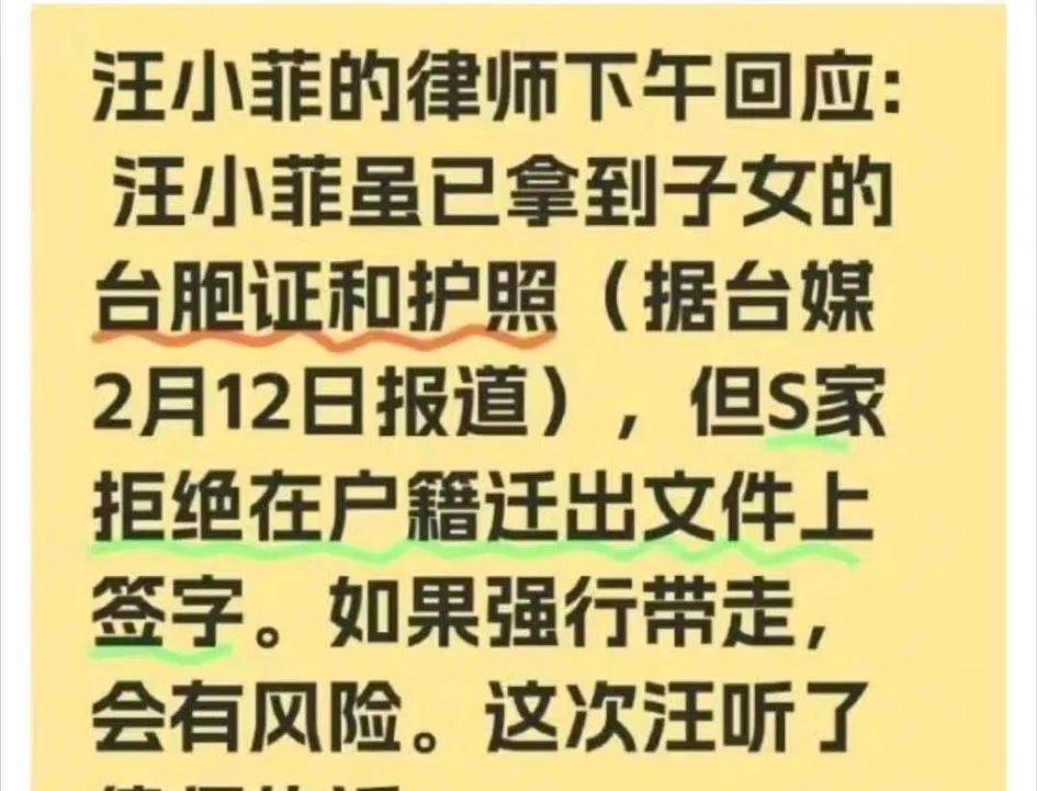 听说汪小菲俩孩子都在台北上学，汪小菲这是听律师的话了！律师的意思是等暑假九一开学