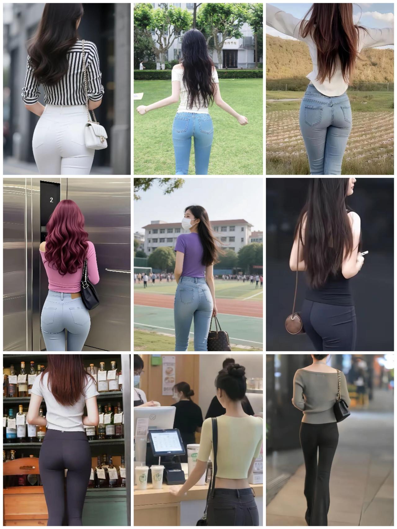 长个好屁股不容易，太大破坏了身材，太小显不出性感，太瘪缺少了美感。唯有翘臀，没人