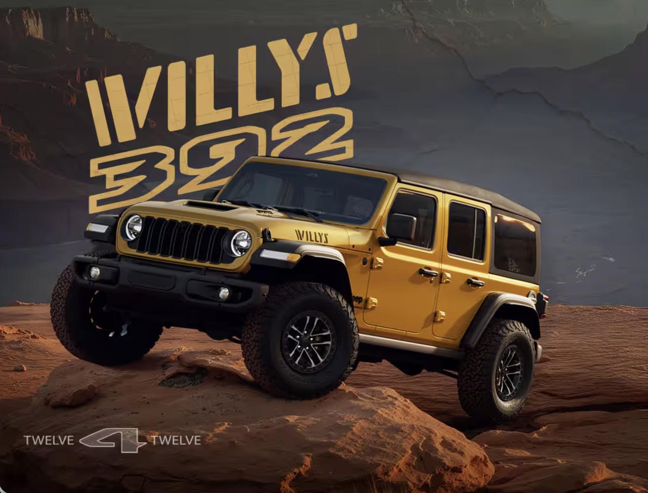 Jeep官方正式发布了牧马人Willys392官图。新车定位低于Moab39