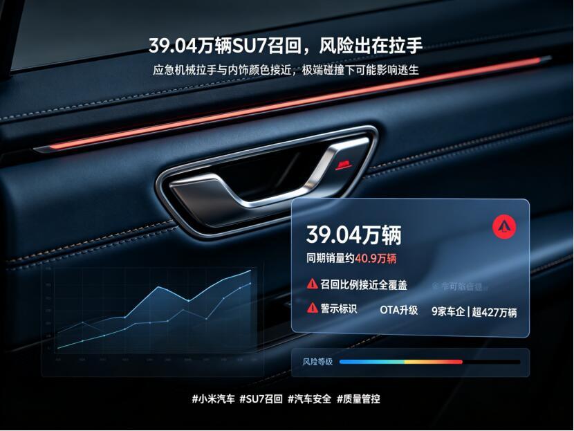 39万辆SU7召回，不少人疑惑小米汽车到底怎么了？8月21日小米正式备案召回约39.04万台SU7，