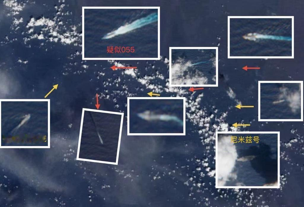 和平时期，一国军用舰艇于公海之上，对他国军用舰艇组成的编队进行穿越，往往被认为是