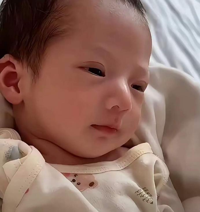 汪小菲的三胎儿子，真是被上天偏爱的小福星，颜值高、福气足，真会挑优点长，高鼻梁跟